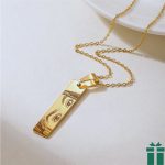 Personalized Gift with Custom Engraved Eye Necklace - Unique Anniversary Jewelry for Him & Her